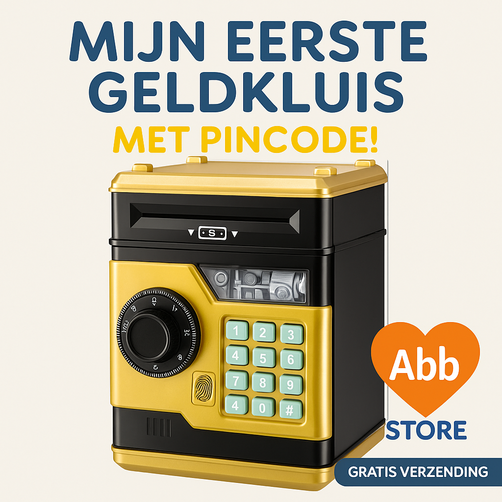 Spaarpot met pincode en vingerafdruk